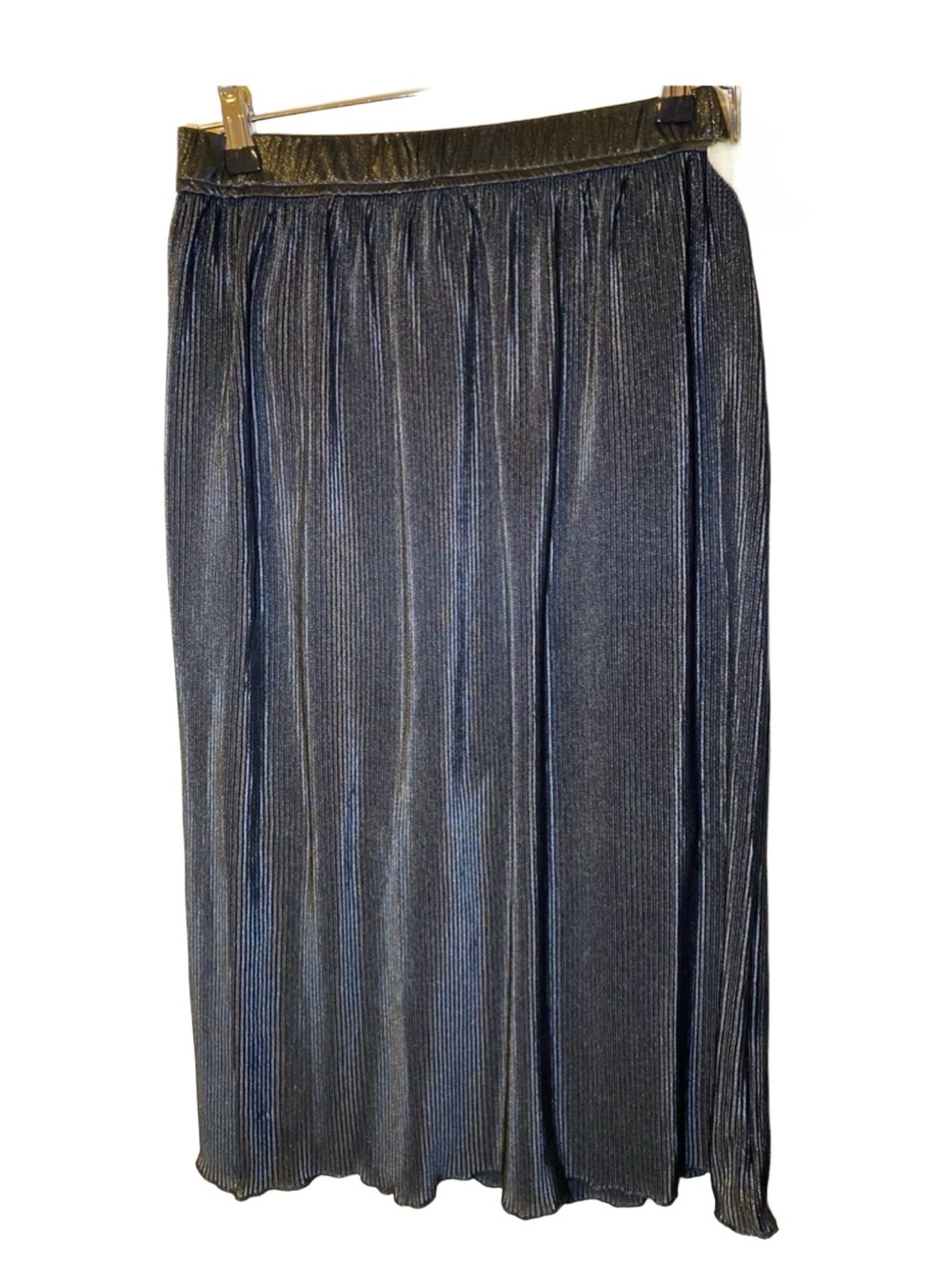 Womens Foiled Pull On A-Line Skirt, M